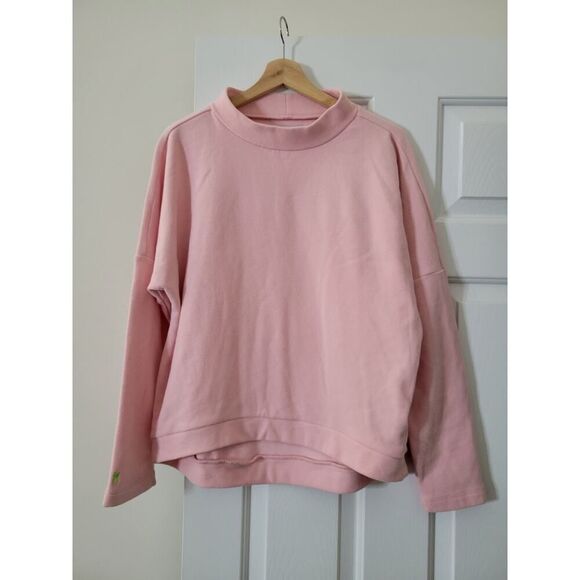 Dudley stephens Pink Fleece Mockneck Sweater M - Picture 1 of 7